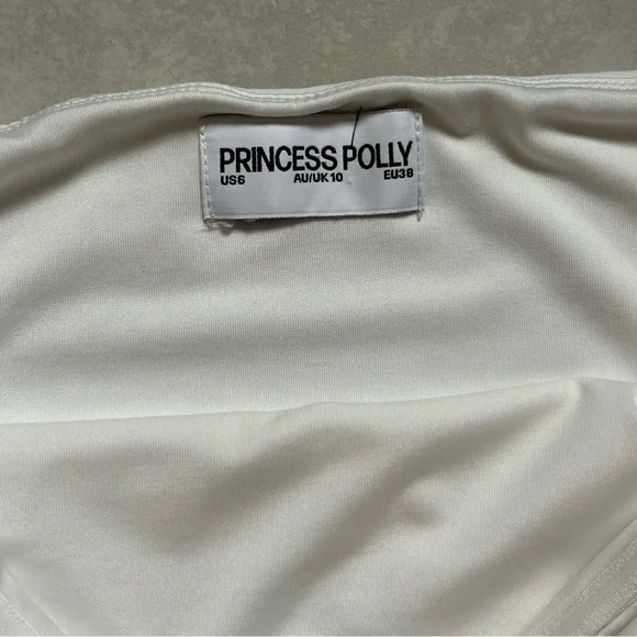 Princess Polly Mini Dress in White. Size 6 US/ 10 AU - Picture 5 of 5